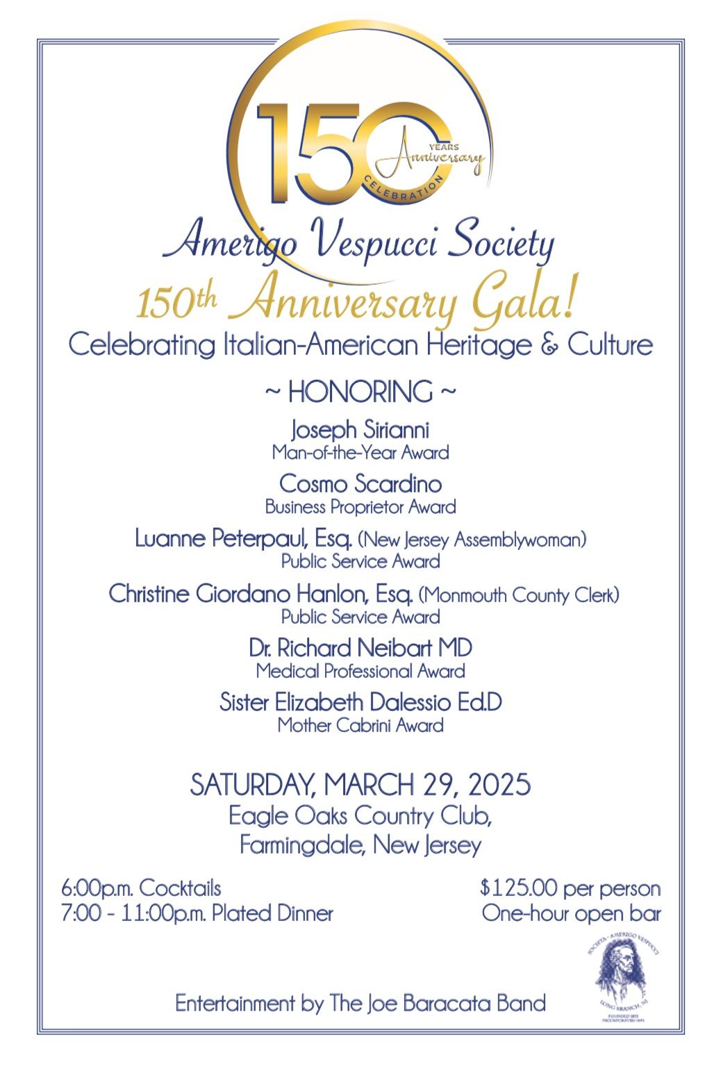 150 Year Anniversary Gala!