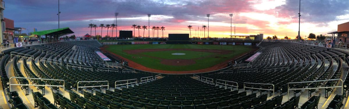 Spring Training - Texas Rangers at Cleveland Guardians at Goodyear Ballpark