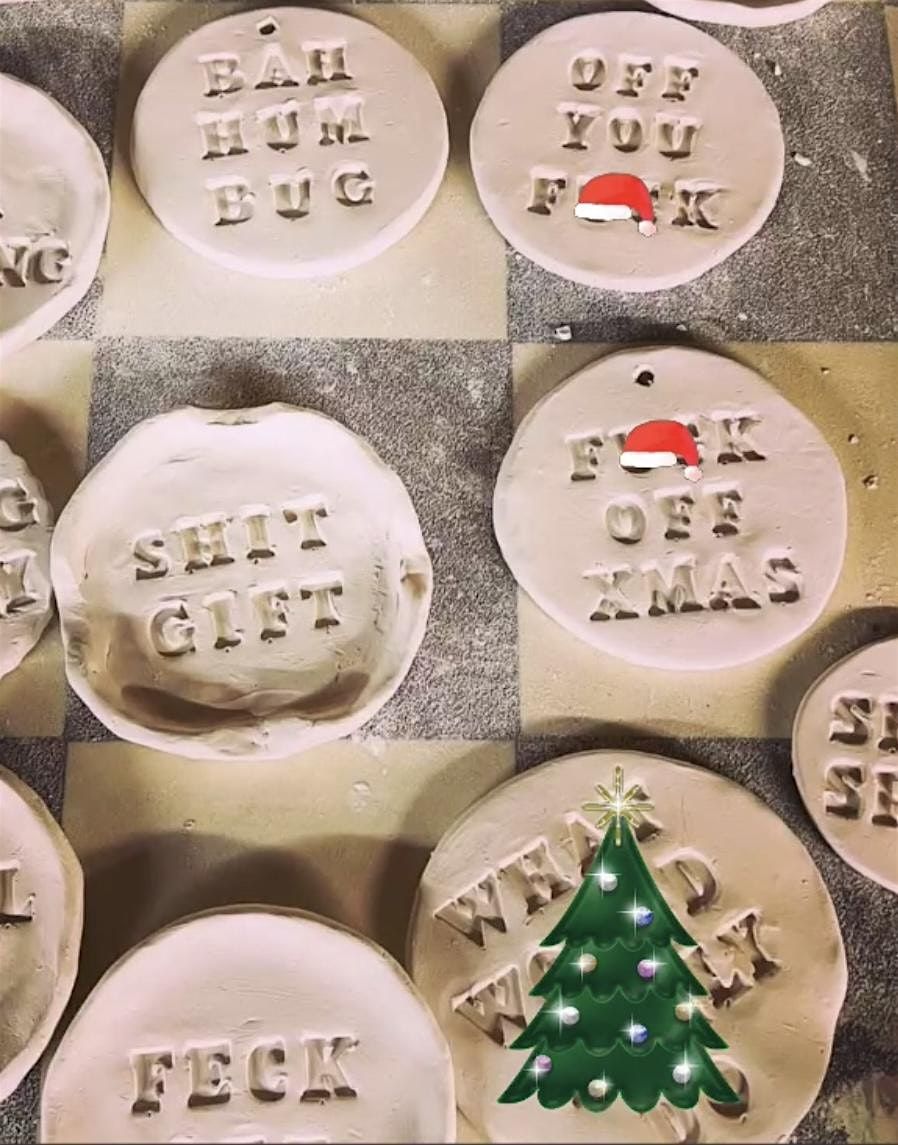 Make your own Cheeky Christmas Coasters