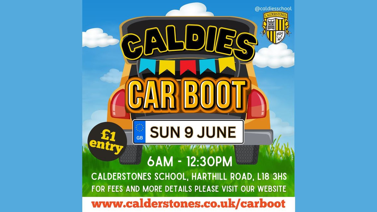 CALDIES CAR BOOT - Sunday 9 June 2024