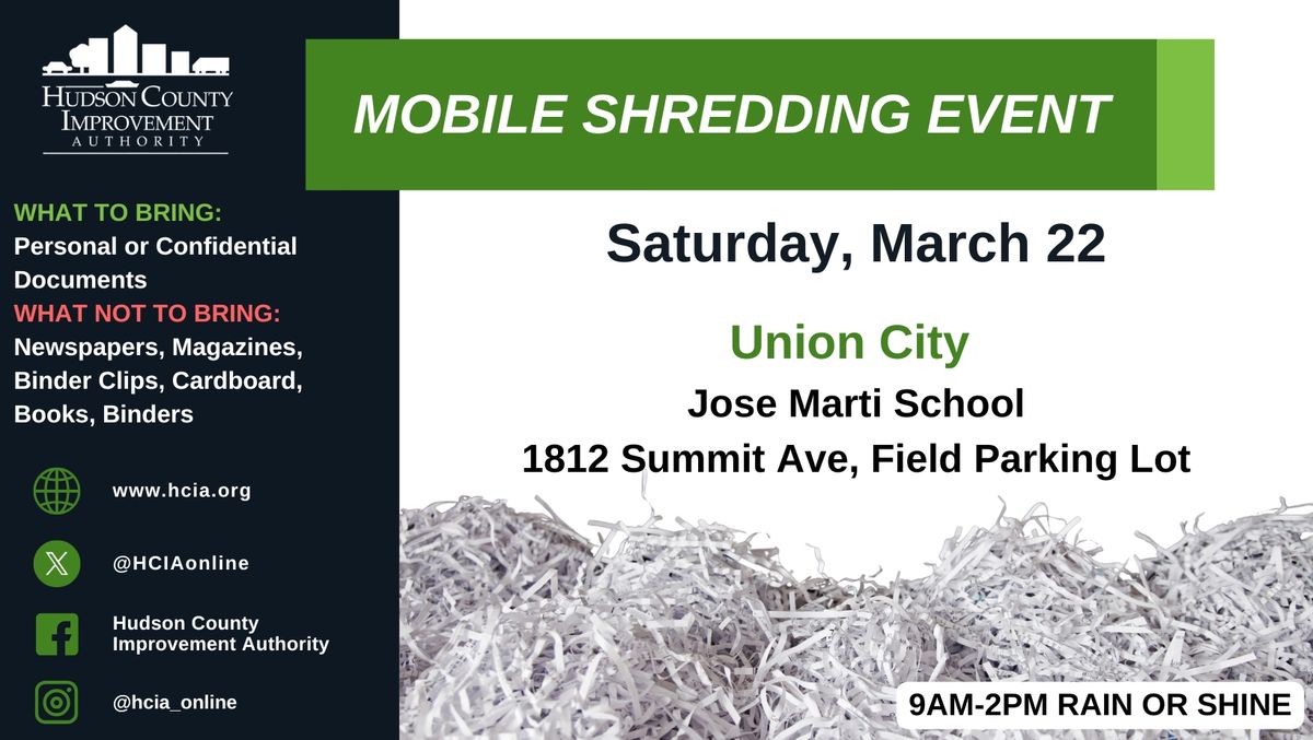 HCIA Spring Shredding Day- Union City