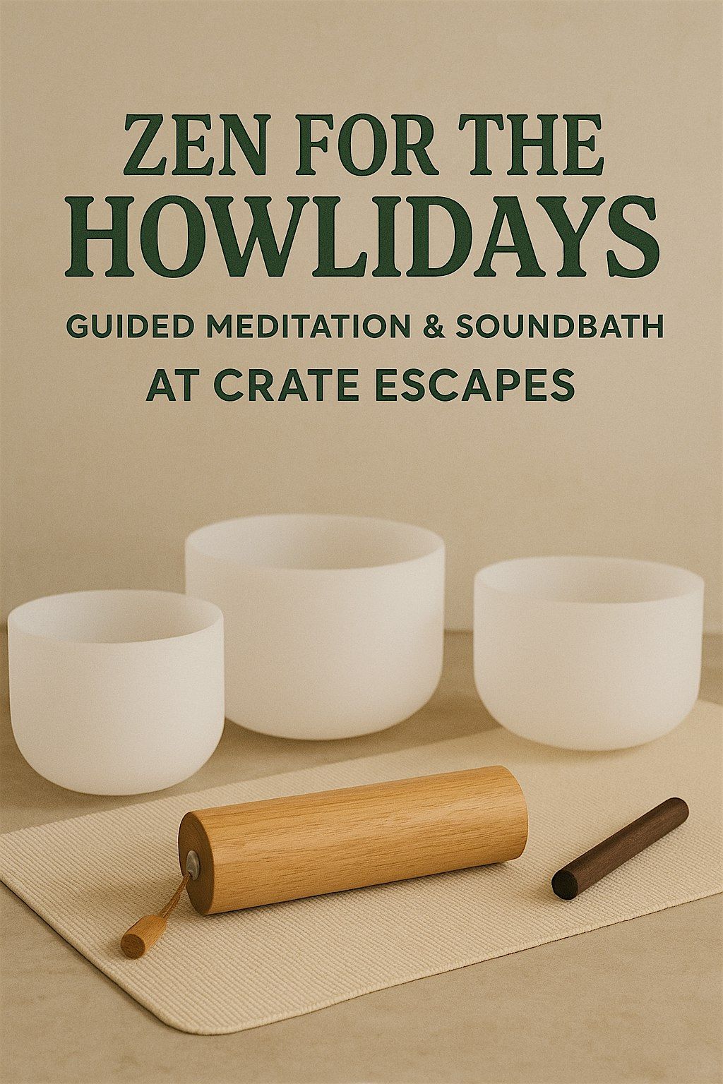 Zen for the Howlidays \u2013 Guided Meditation, Soundbath & Blissful Bites