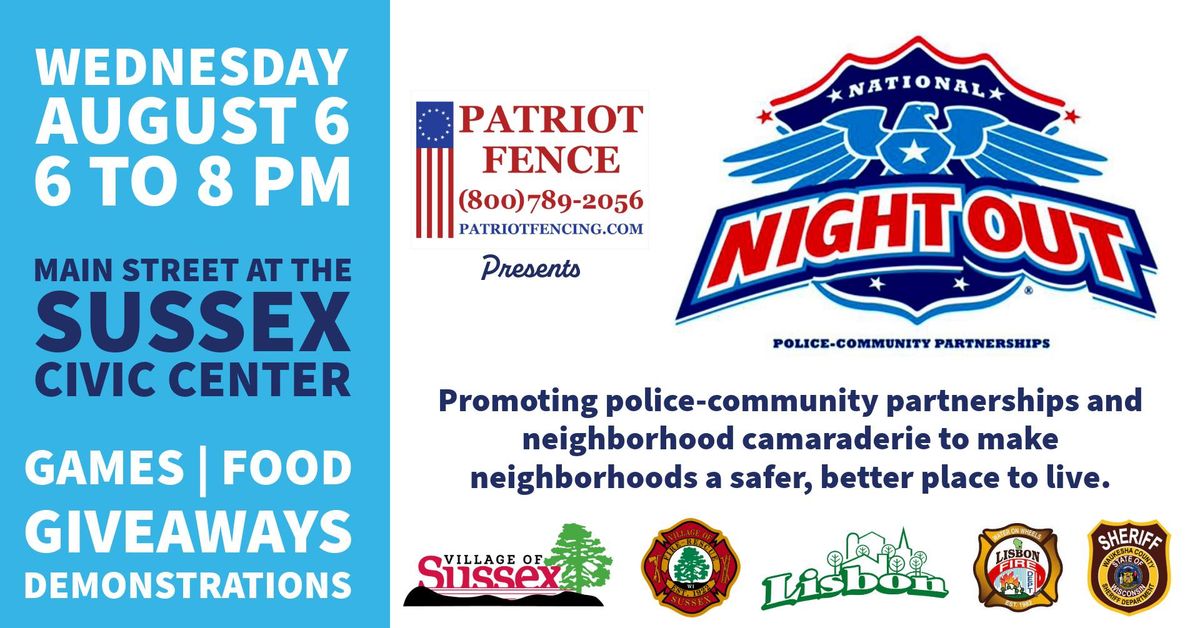 National Night Out presented by Patriot Fence & Construction