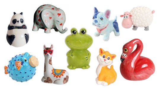 Paint Your Own Pottery: Adorable Animals