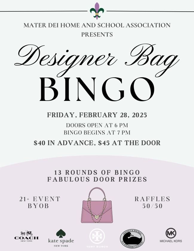 Designer Bag Bingo