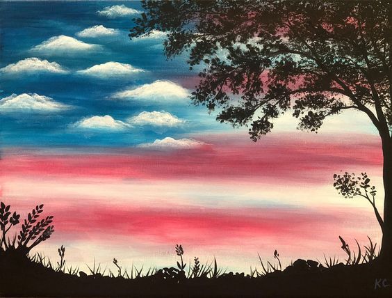 Paint Night! Independence Day!