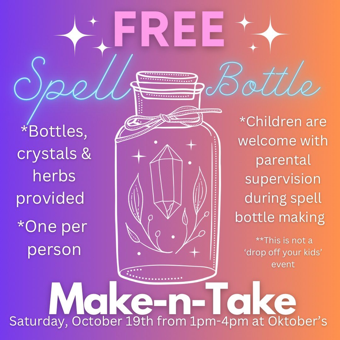 FREE Make-n-Take Spell Bottle 