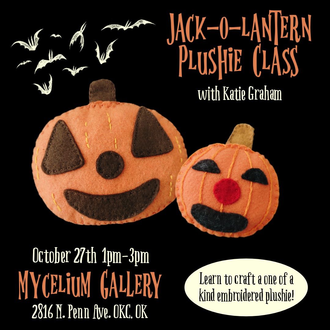 Make a Jack O\u2019 Lantern Plushie with Katie