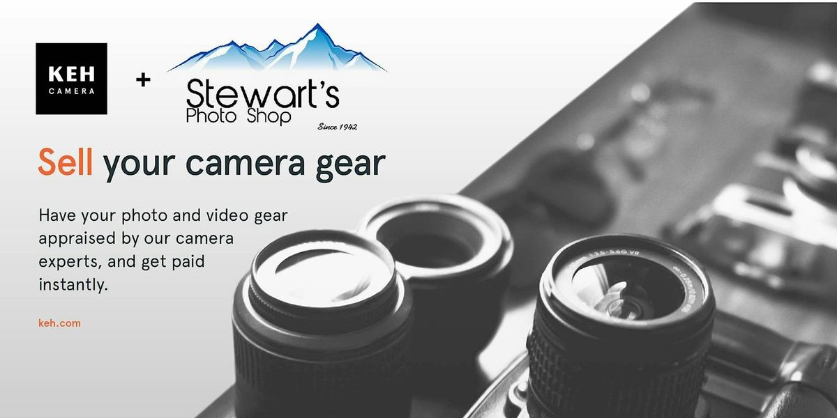 Sell your camera gear (free event) at Stewarts Photo Shop