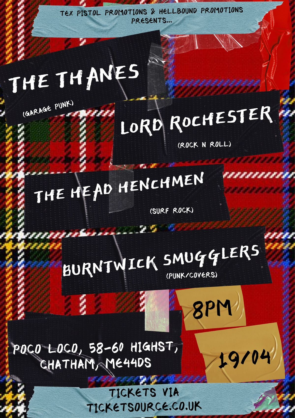 The Thanes + Lord Rochester + The Head Henchmen + Burntwick Smugglers 