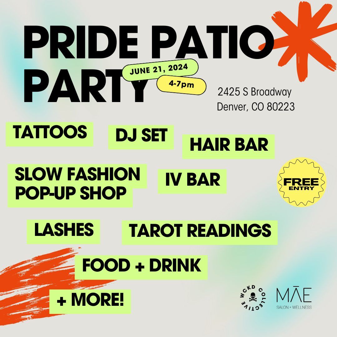 Pride Patio Party! Happy Hour Kick-Off!