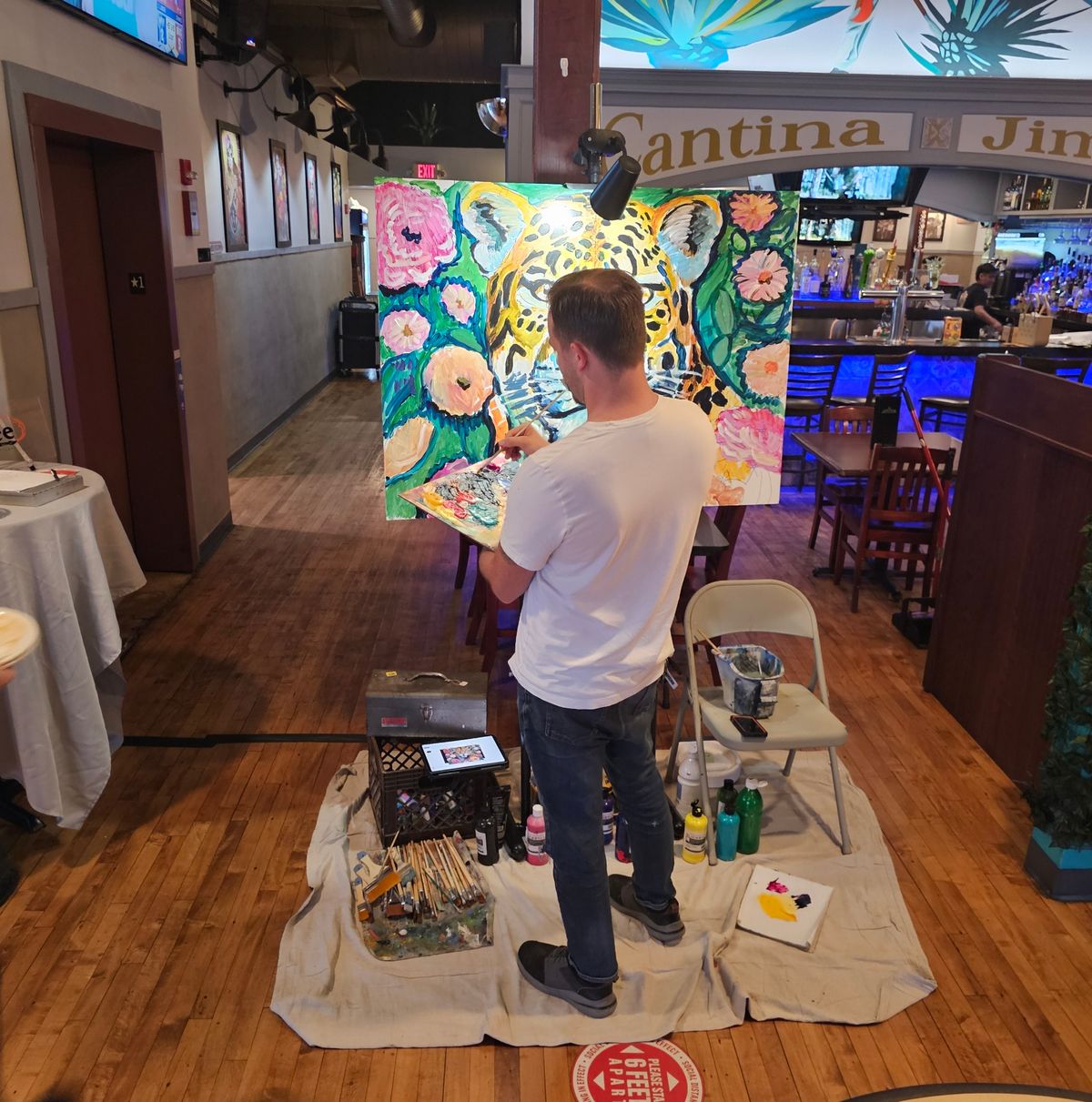 Pop Up Live Art Performance at El Jimador Mexican Grill