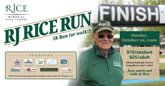 RJ Rice Run/Walk, Rice Memorial High School, South Burlington, 10 ...