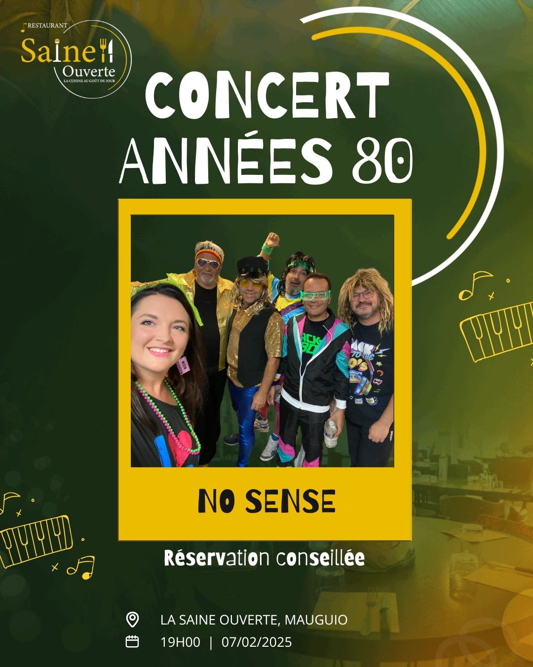 Concert Ann\u00e9es 80 - No Sense 