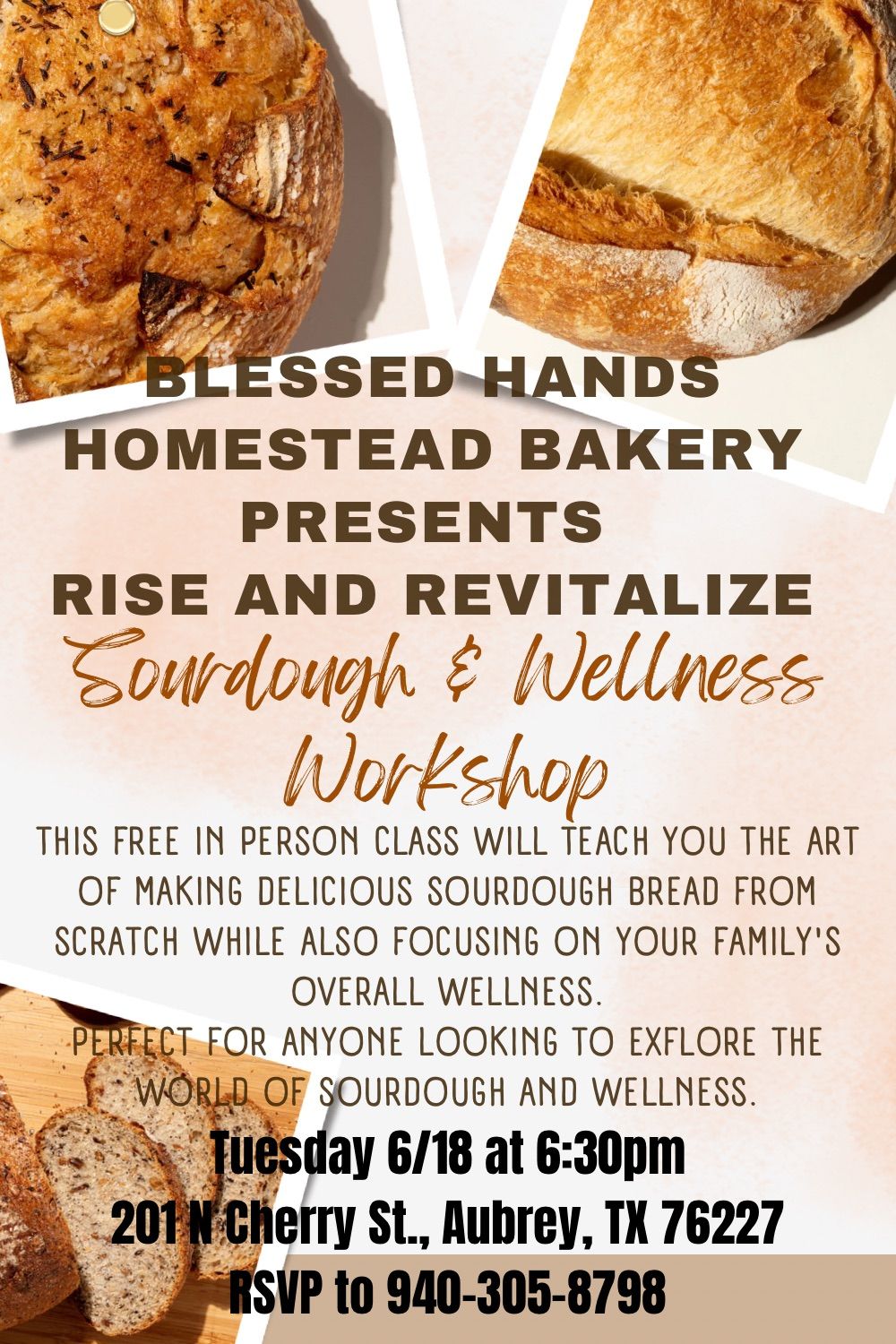 Sourdough and Wellness Workshop