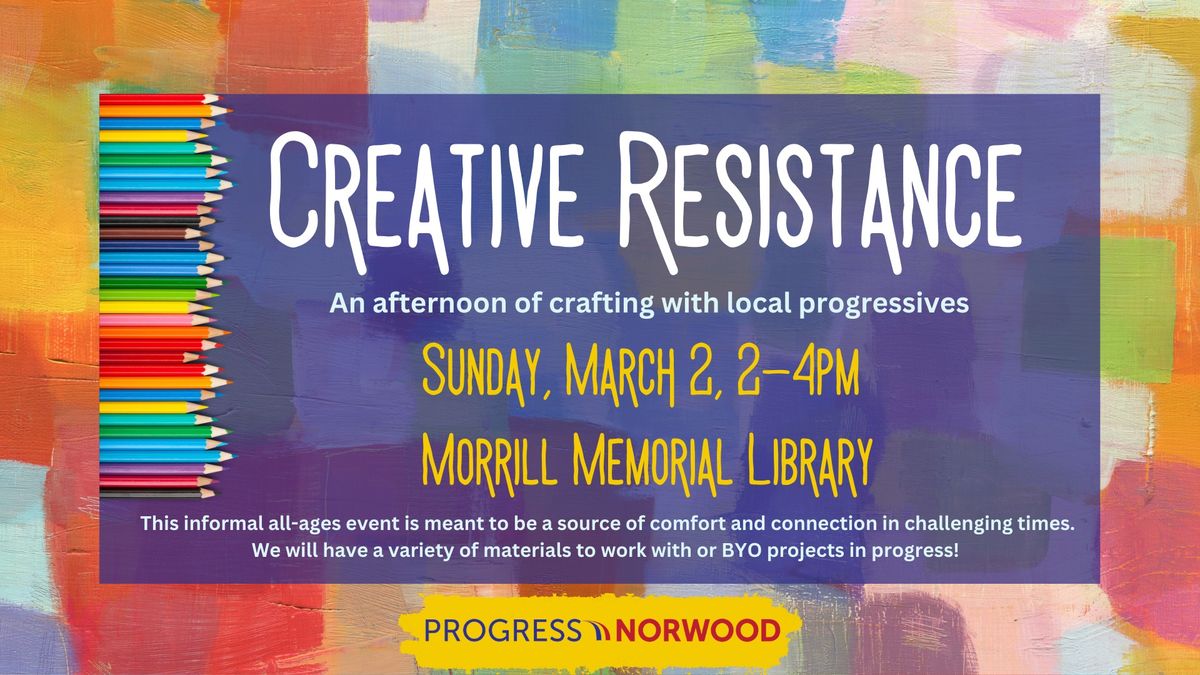 Creative Resistance: crafting with local progressives