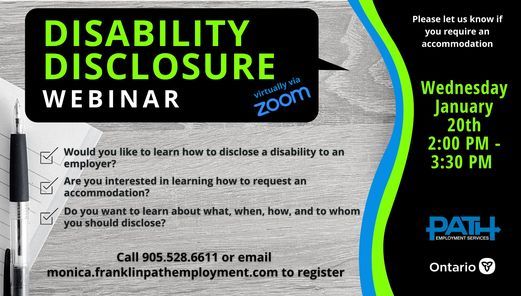 Disability Disclosure Webinar