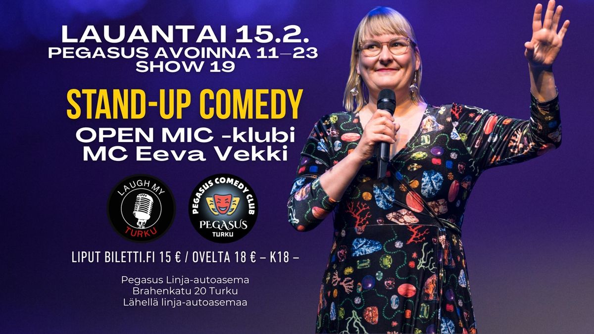 Pegasus Stand Up -klubi - Eeva Vekki ja yst\u00e4v\u00e4t