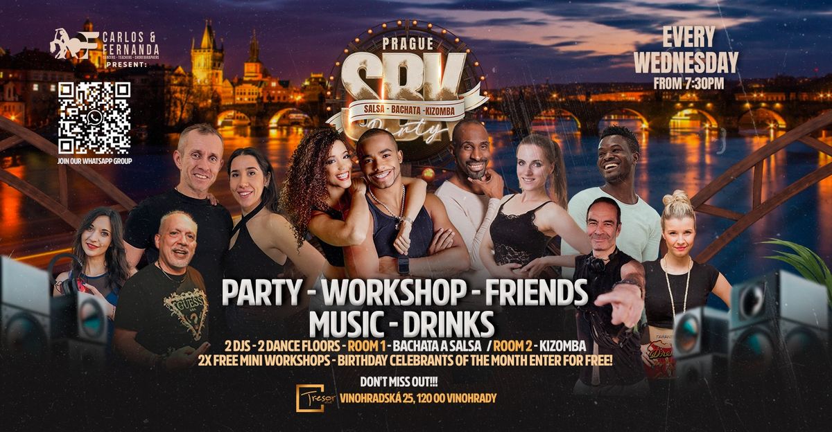 Wednesday Praga SBK Party Tresor! - Salsa, Bachata, Kizomba 