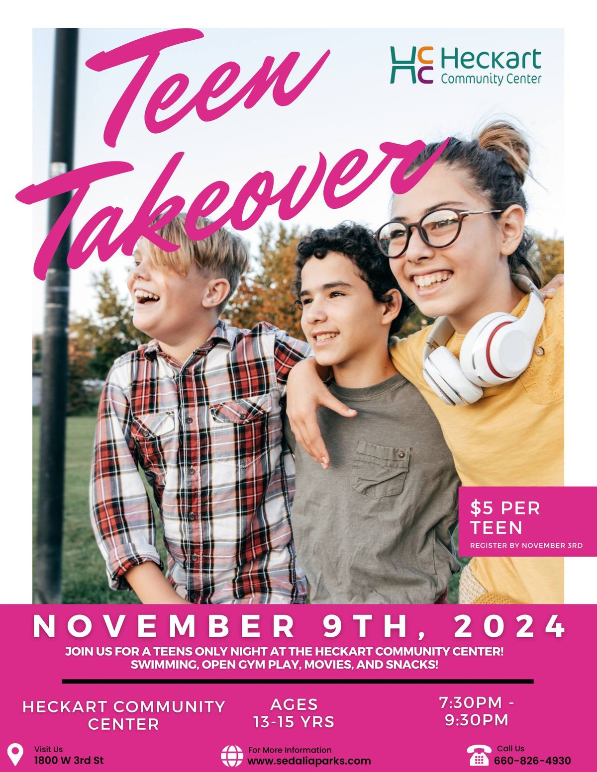 Teen Takeover - New Offering!