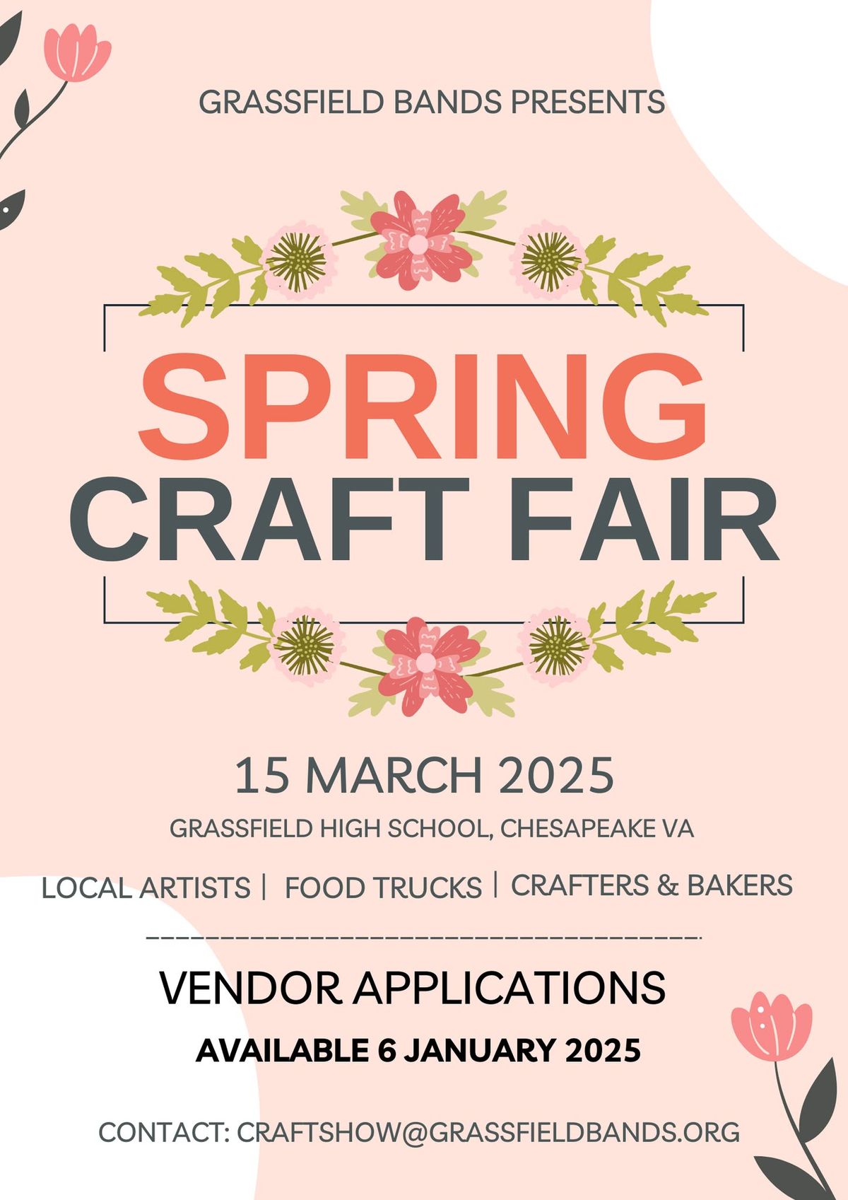 Grassfield Bands Spring Craft Fair