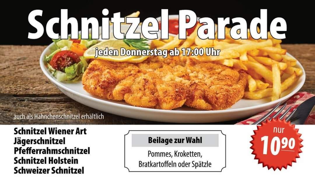 Schnitzel Parade - jeden Donnerstag