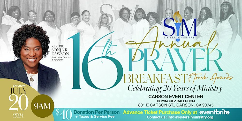 Sisters In Ministry (SIM) Annual Prayer Breakfast and Torch Awards
