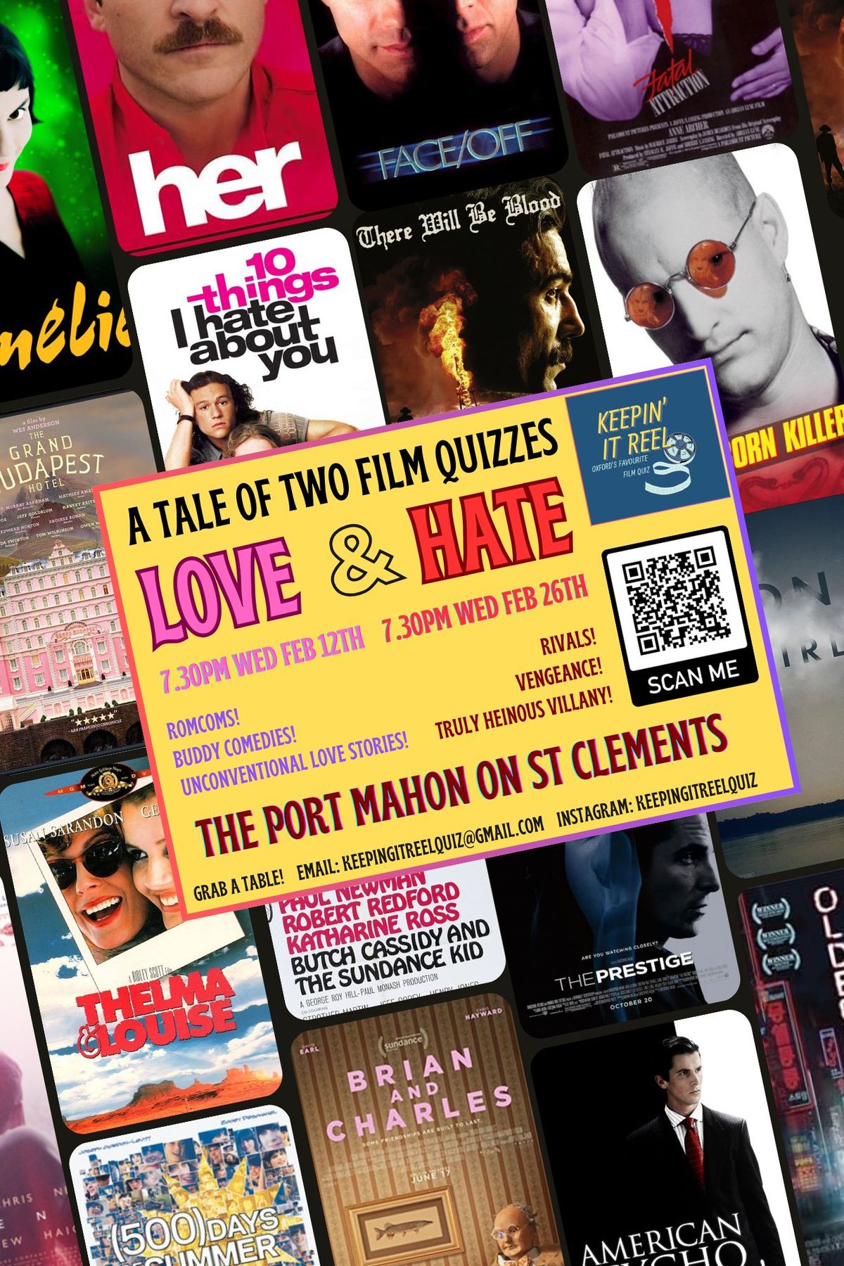 Love & Hate Film Quiz: \ud83d\udc98 Love Night \ud83d\udc98