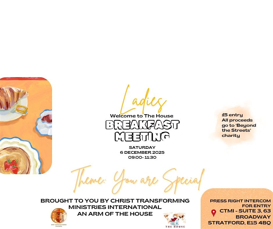 Ladies Breakfast Meeting. Theme: You Are Special