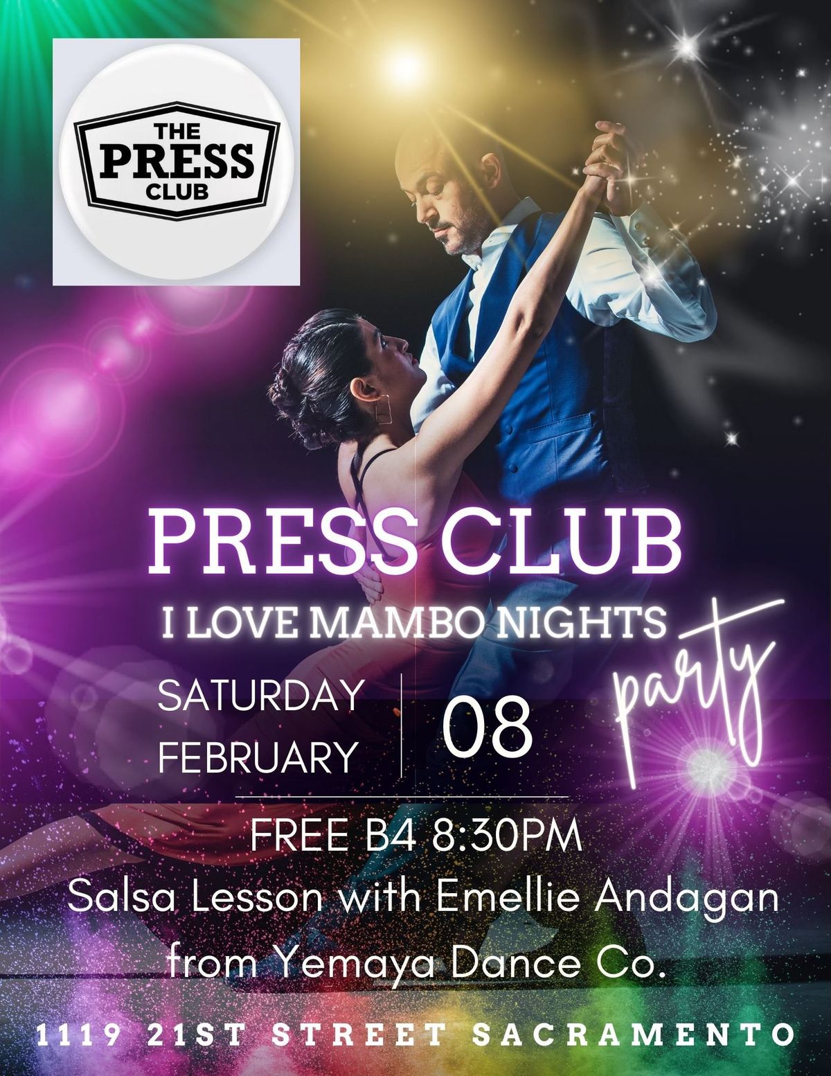 "I Love Mambo Nights" 2nd Saturdays at Press Club