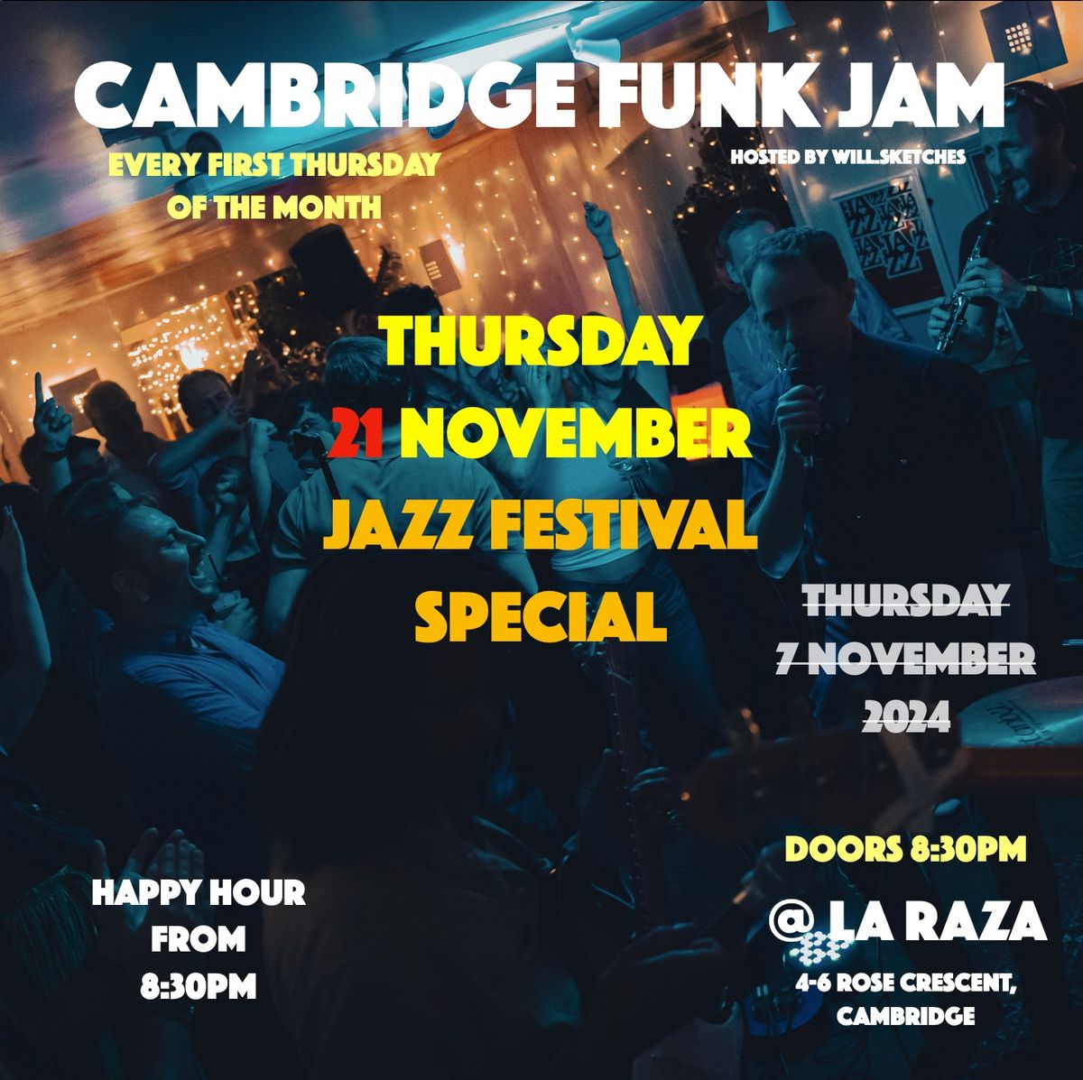 Cambridge FUNK JAM | 21 November 2024