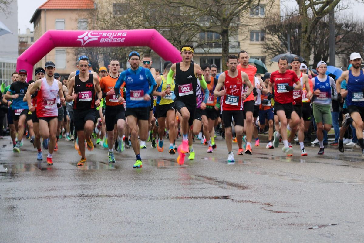 42 \u00e8me semi-marathon, 25eme 10km et 1 er 5km de BOURG EN BRESSE