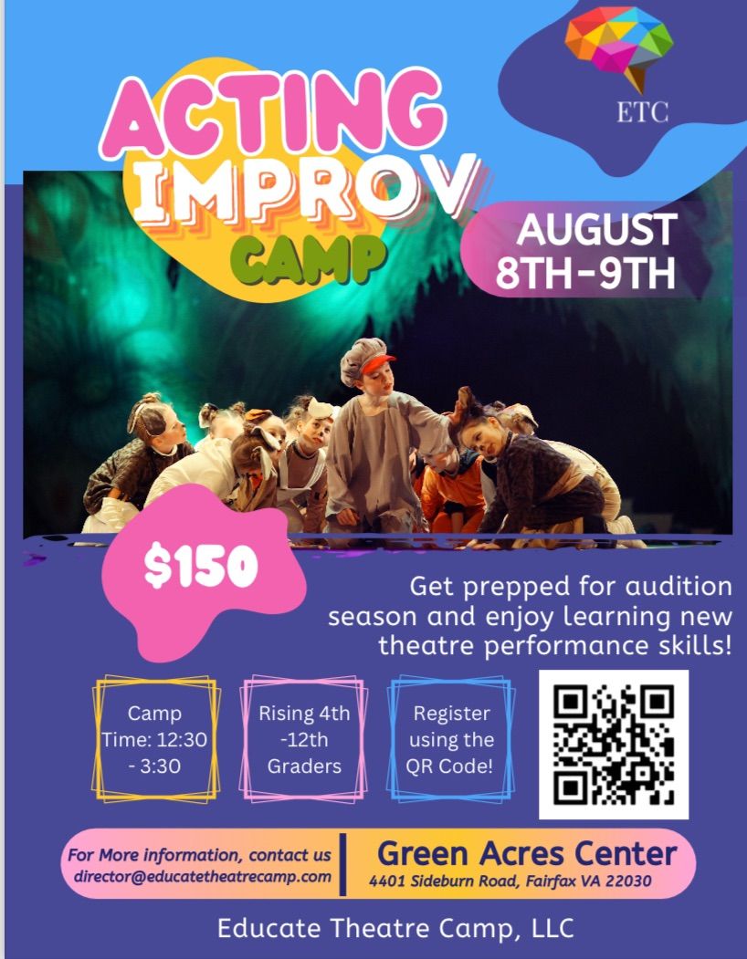 Acting Improv Camp Fairfax, VA