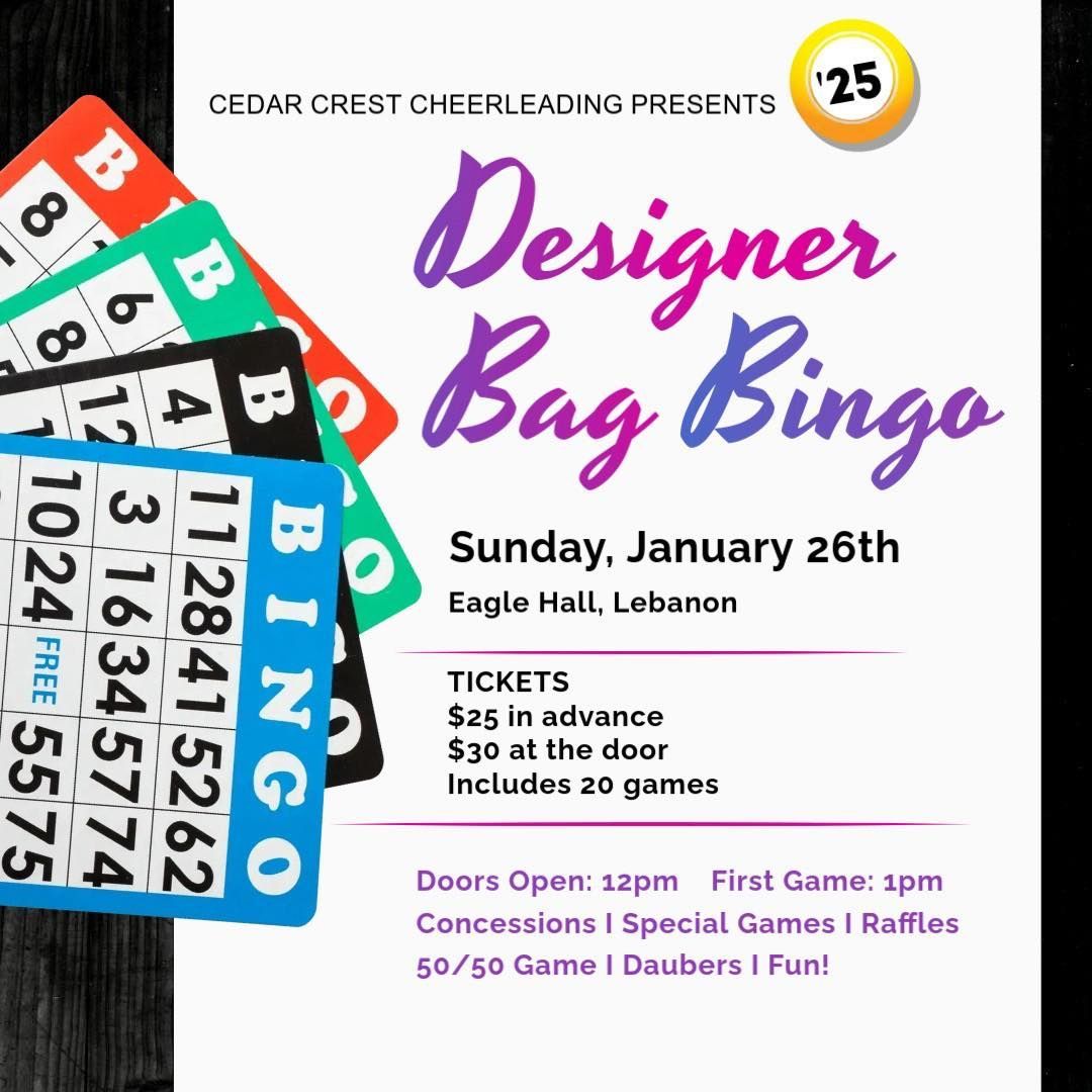 Designer Bag Bingo FUNDRAISER 