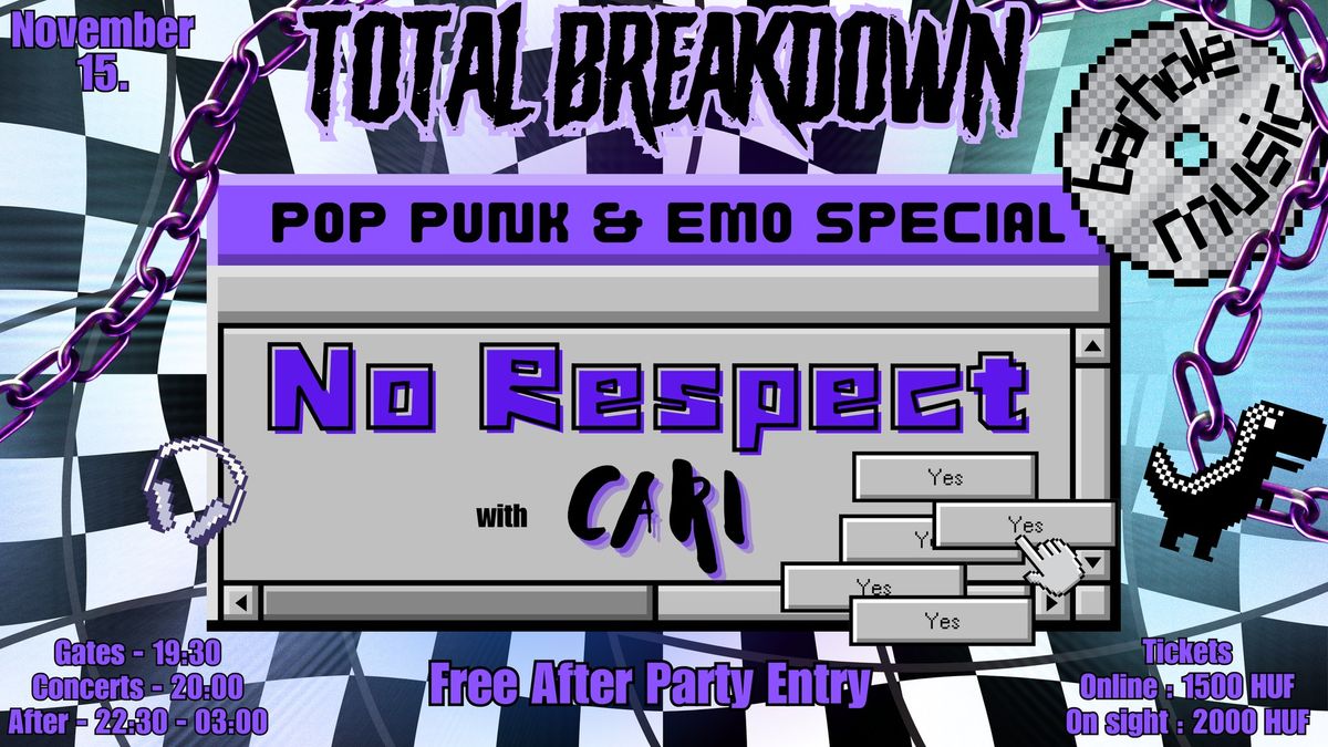 Total Breakdown POPPUNK & EMO Special \ud83d\udda4 NO RESPECT X CARI \ud83d\udc9c BARHOLE MUSIC \ud83c\udfb5