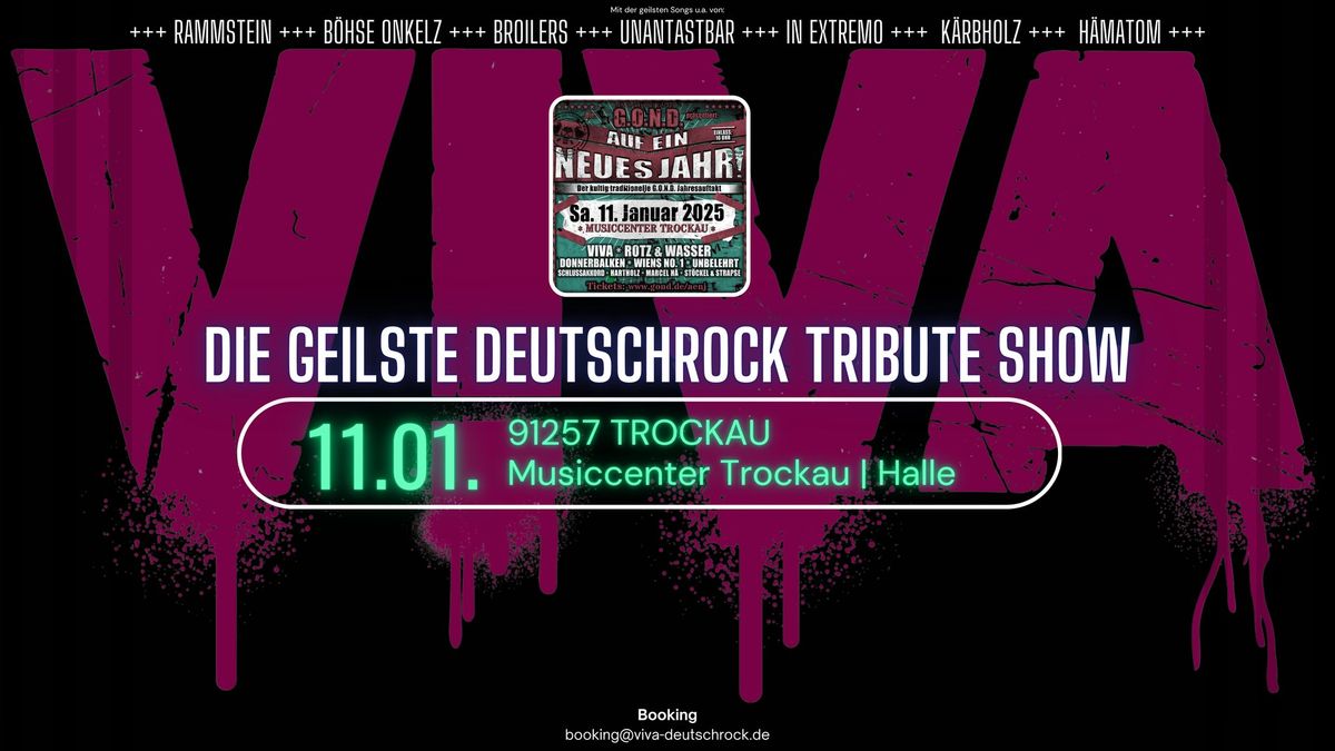 VIVA | Deutschrock Tribute Show | 11.01.2025 | Trockau | "Auf ein neues Jahr" | Musiccenter Trockau