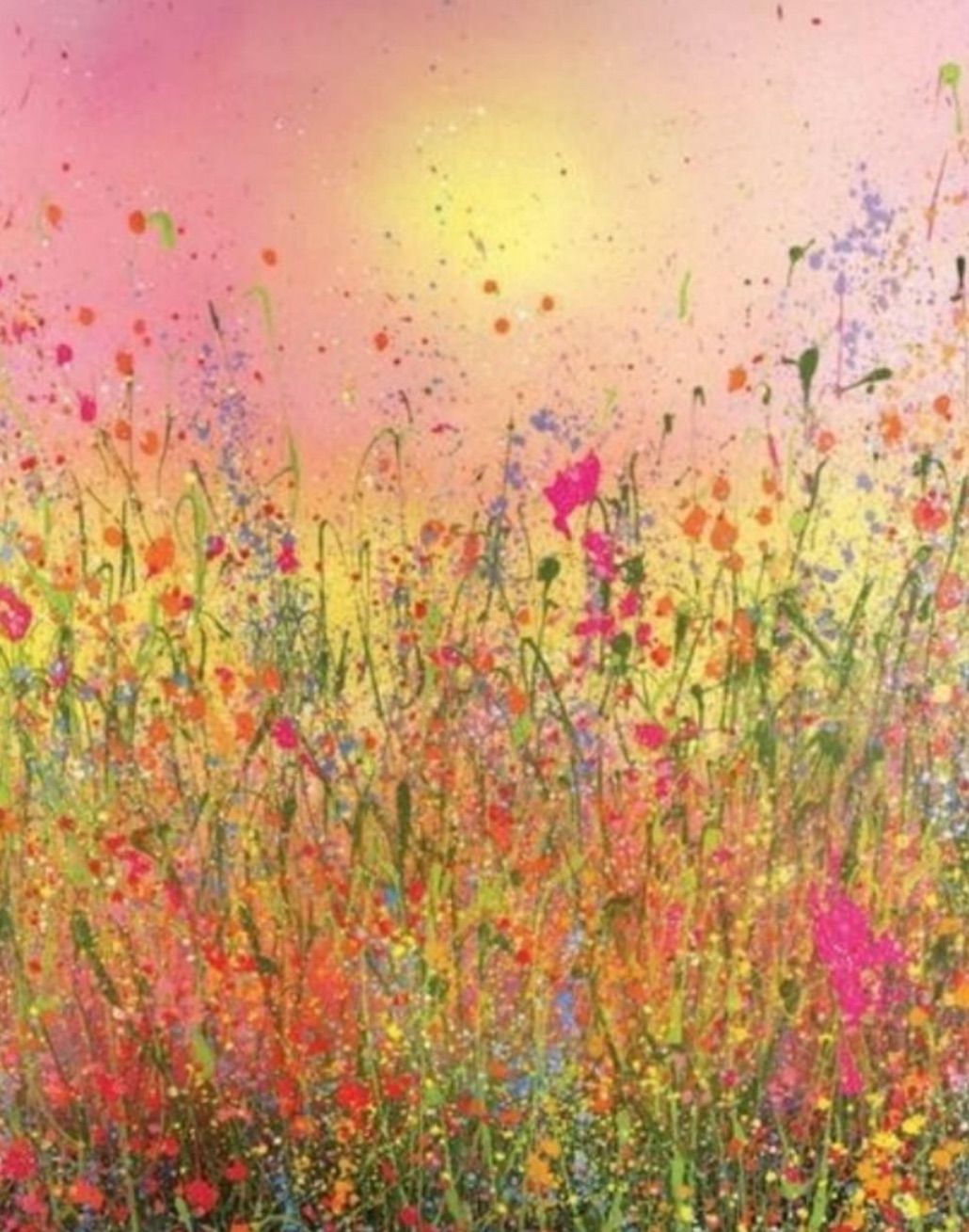 Flower Field Pinot & Palette Group Painting Event 