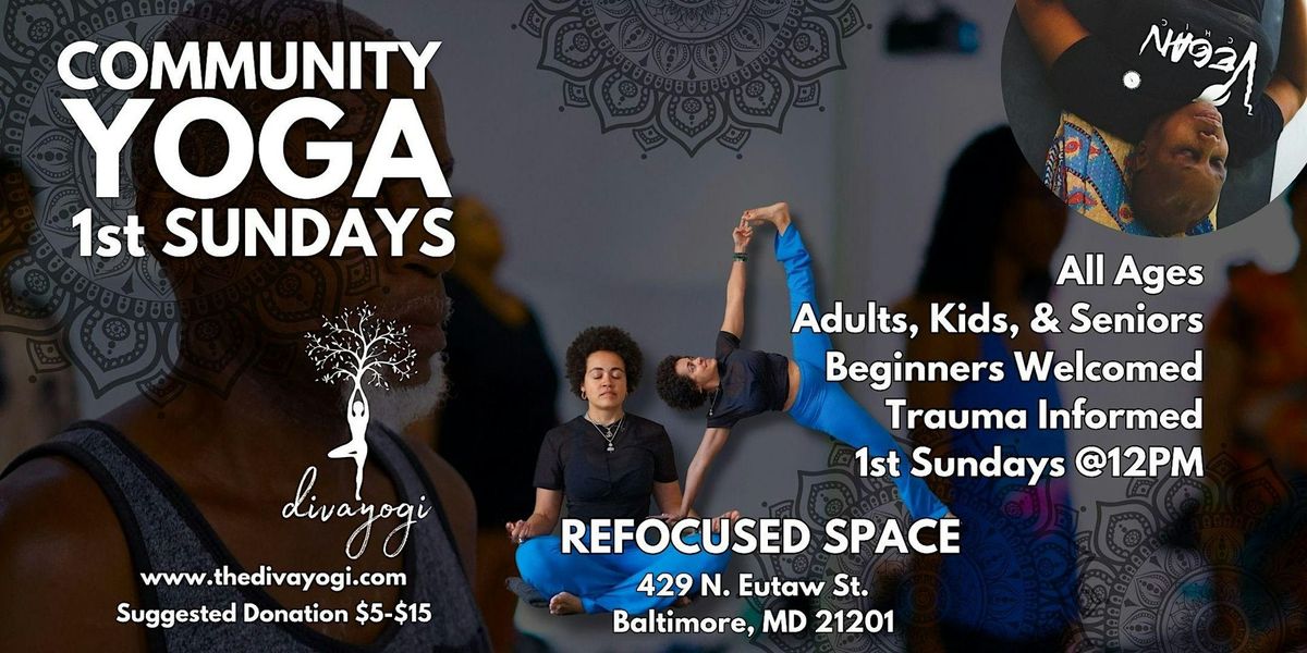 Community Yoga  @Refocused: 1st Sundays
