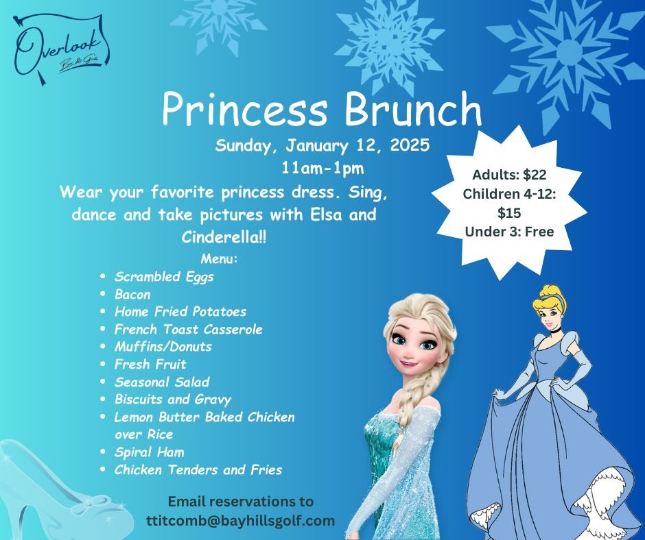 Princess Brunch with Cinderella and Elsa