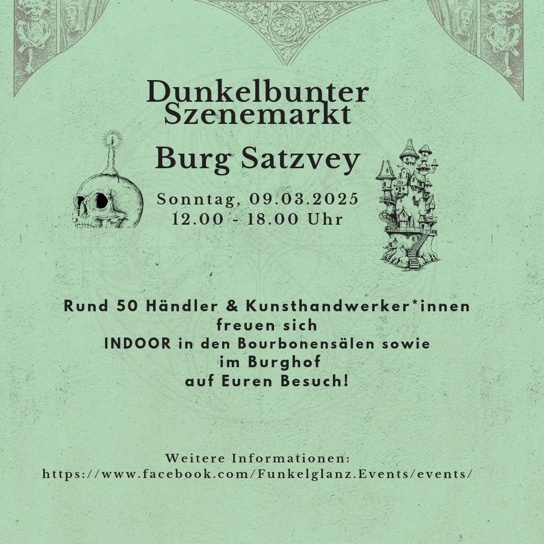 Dunkelbunter Szenemarkt Burg Satzvey 