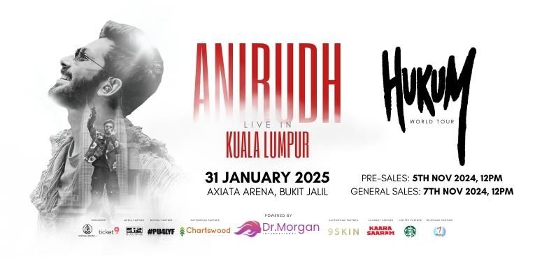 HUKUM ANIRUDH LIVE IN KUALA LUMPUR\t