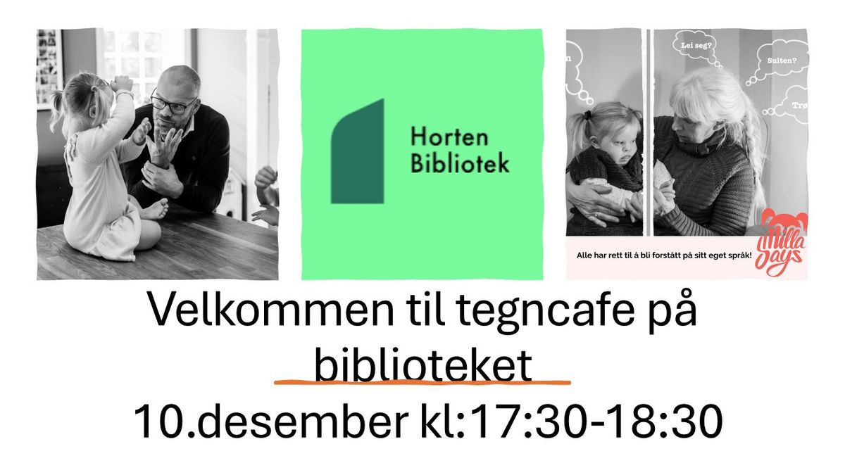 Tegncafe p\u00e5 biblioteket