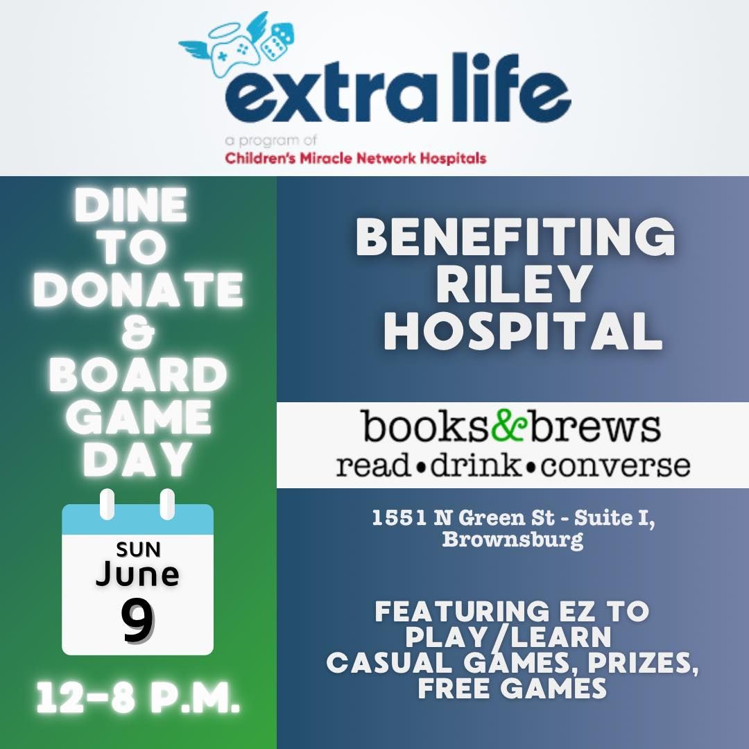 Extra-Life Dine to Donate and Board Game Night