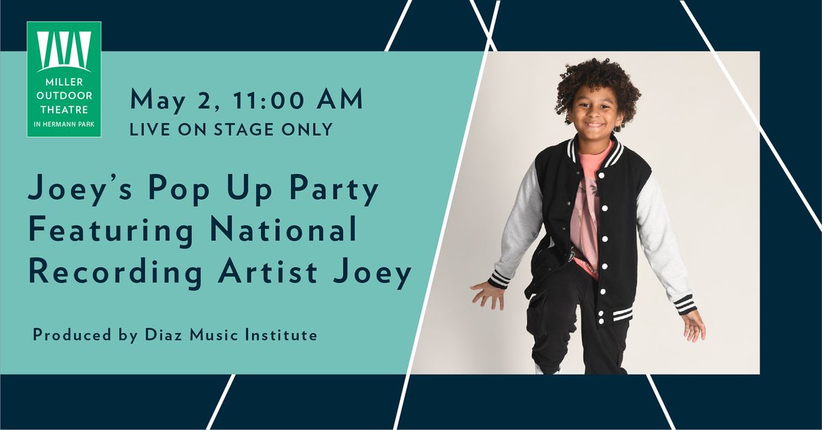 Joey\u2019s Pop Up Party Featuring National Recording Artist Joey Produced by Diaz Music Institute 