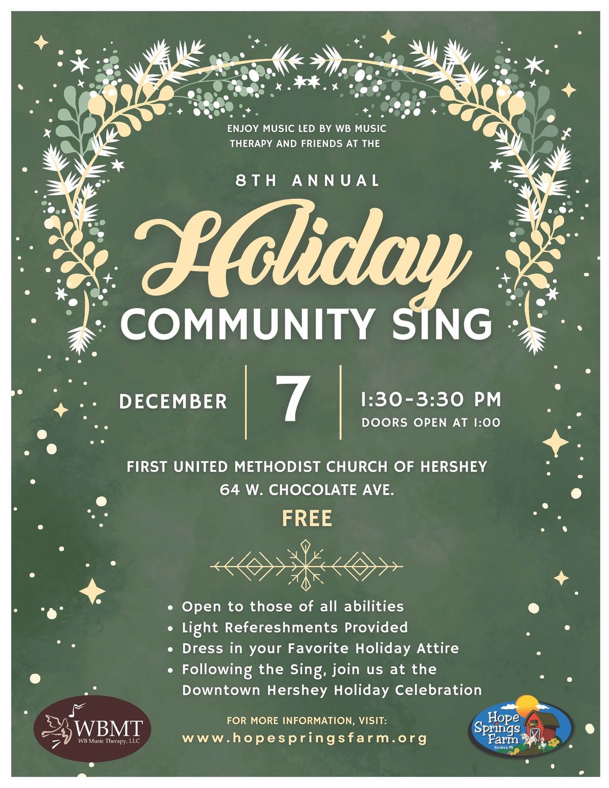 8th Annual Holiday Community Sing