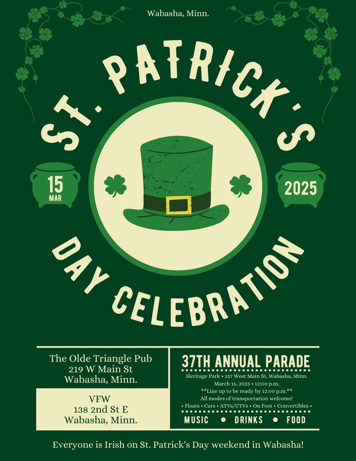 37th Annual St. Patrick's Day Parade