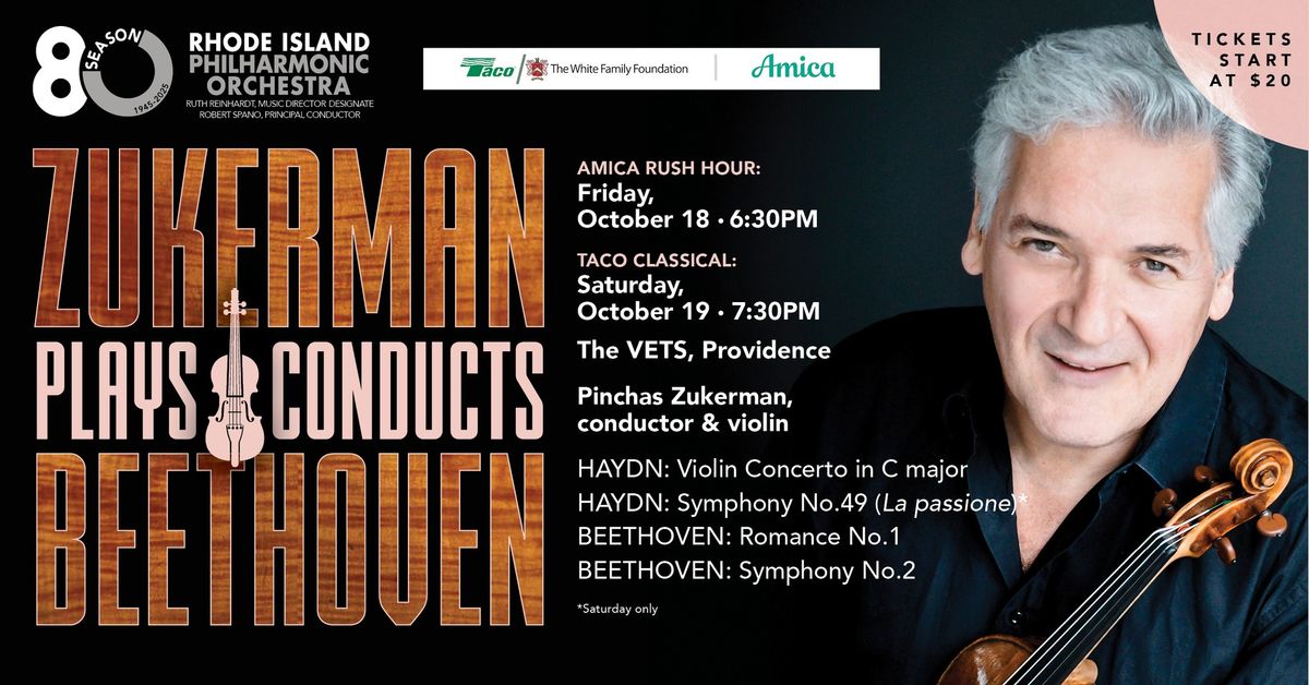 TACO Classical Concert - Zukerman Plays & Conducts Beethoven