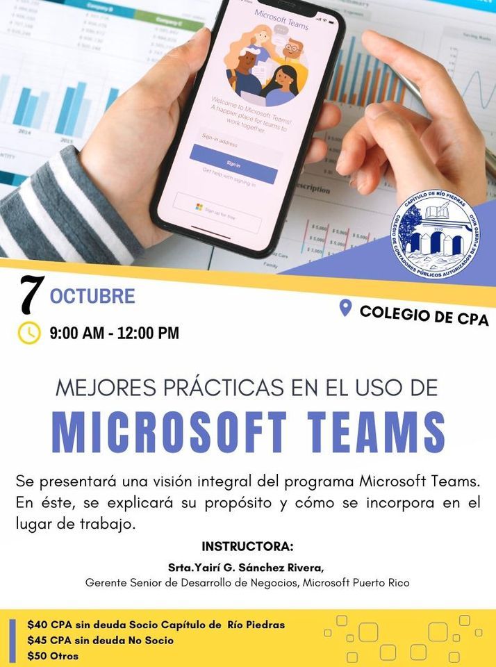 MEJORES PRACTICAS EN EL USO DE MICROSOFT TEAMS, Colegio de Contadores ...