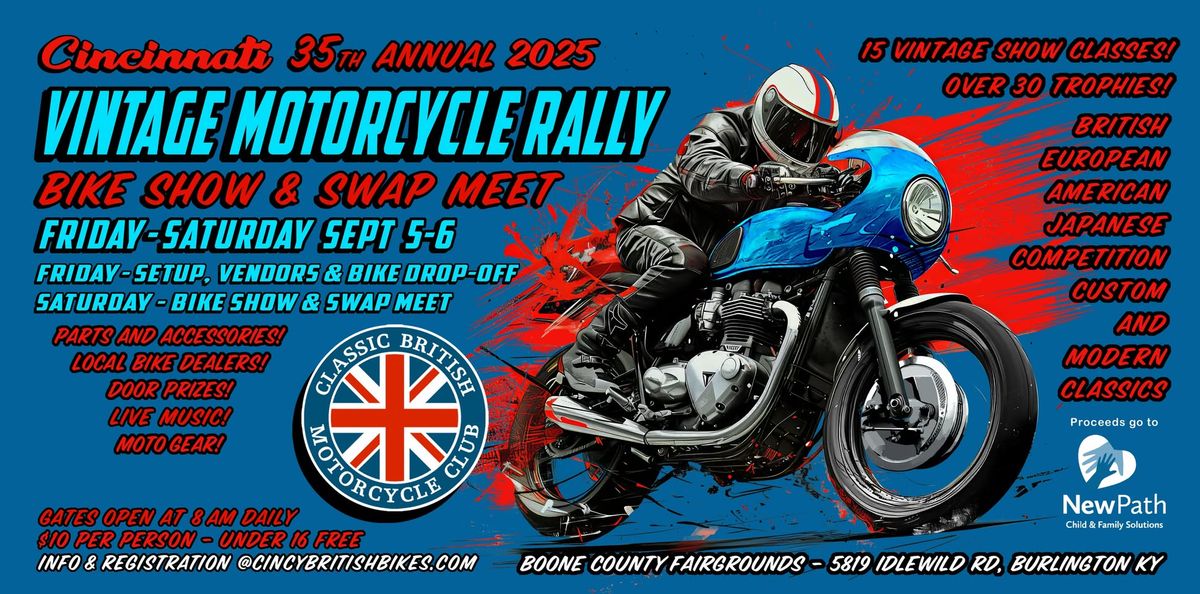 Cincinnati Vintage Motorcycle Rally - 35th Annual