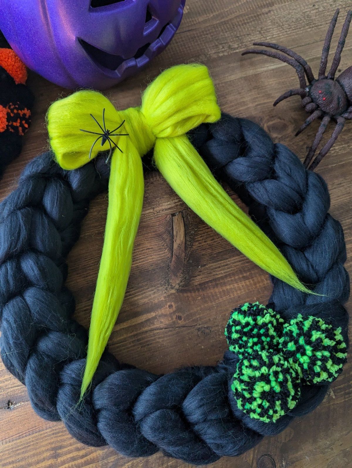 Halloween Knitted Wreath